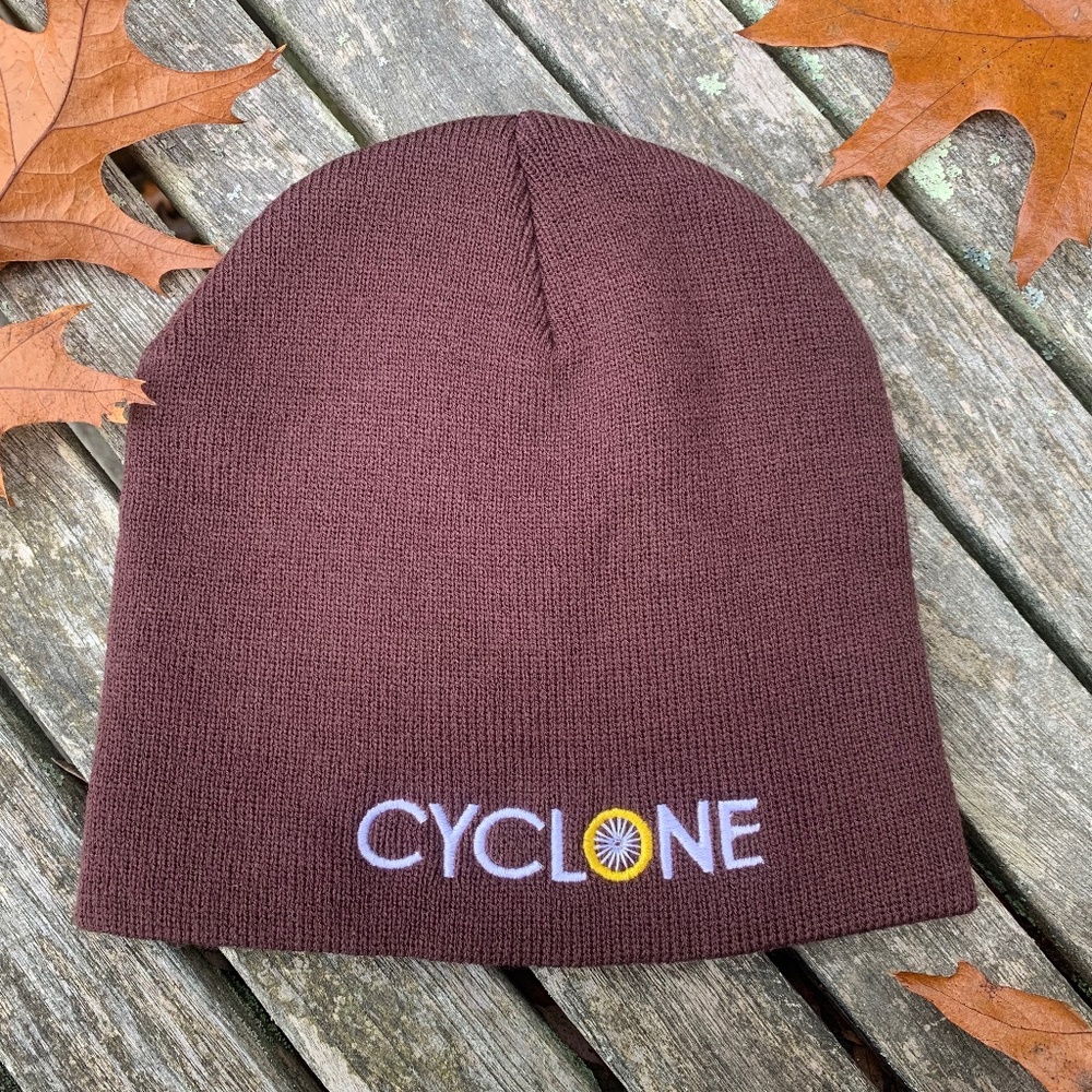 Cyclone Spin Studio Brown Knit Cap